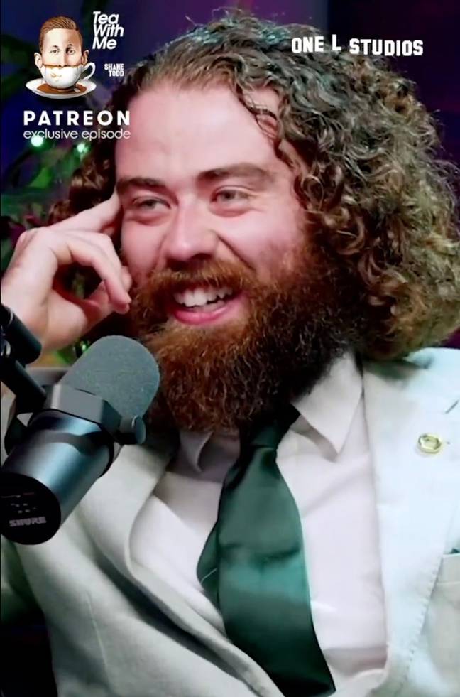 He discussed his dating life on a podcast with comedian Shane Todd. Credit: Tea With Me Shane Todd