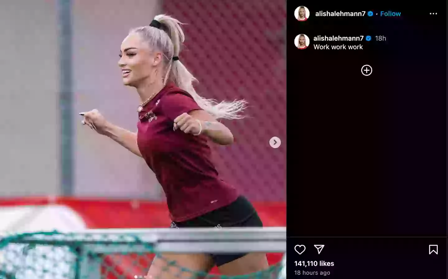 Image: Instagram/@alishalehmann7
