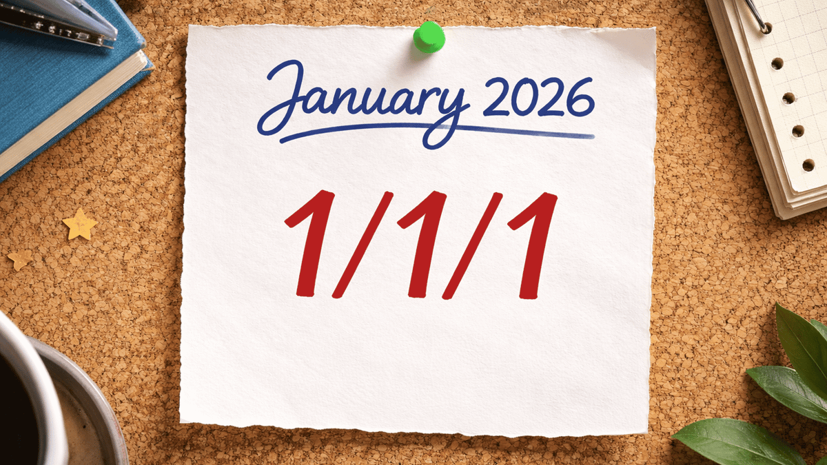 2026 starts on 1/1/1 for first time in years - here’s the rare meaning ...