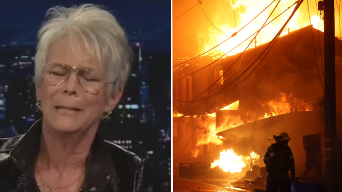 Jamie Lee Curtis breaks down over ‘catastrophic’ damage of LA wildfires ...