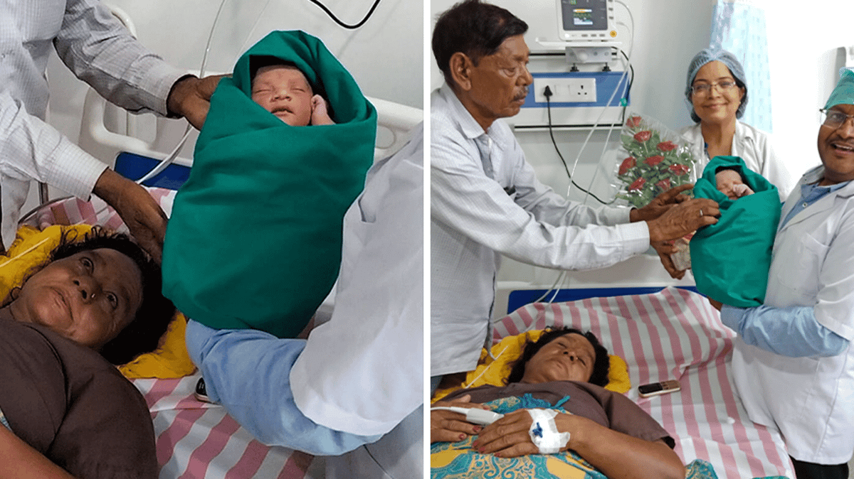 Woman becomes one of the oldest people in the world to give birth after