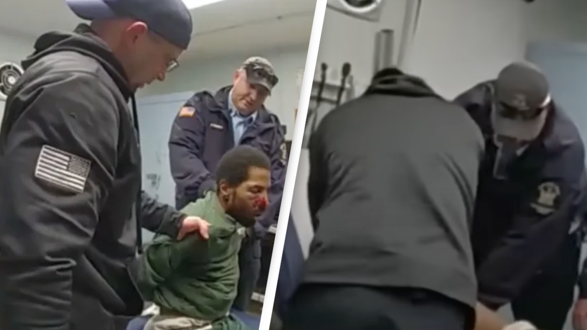 Devastating bodycam footage shows prison officers brutally beating inmate to his death