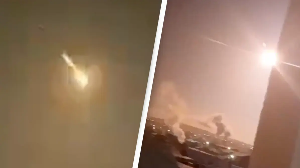 Footage captures incredible moment asteroid crashes into Earth's