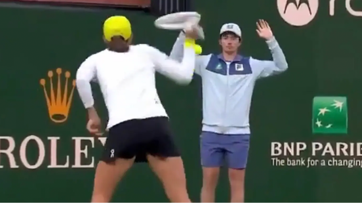 Tennis star called out after smashing ball at ball kid during heated game