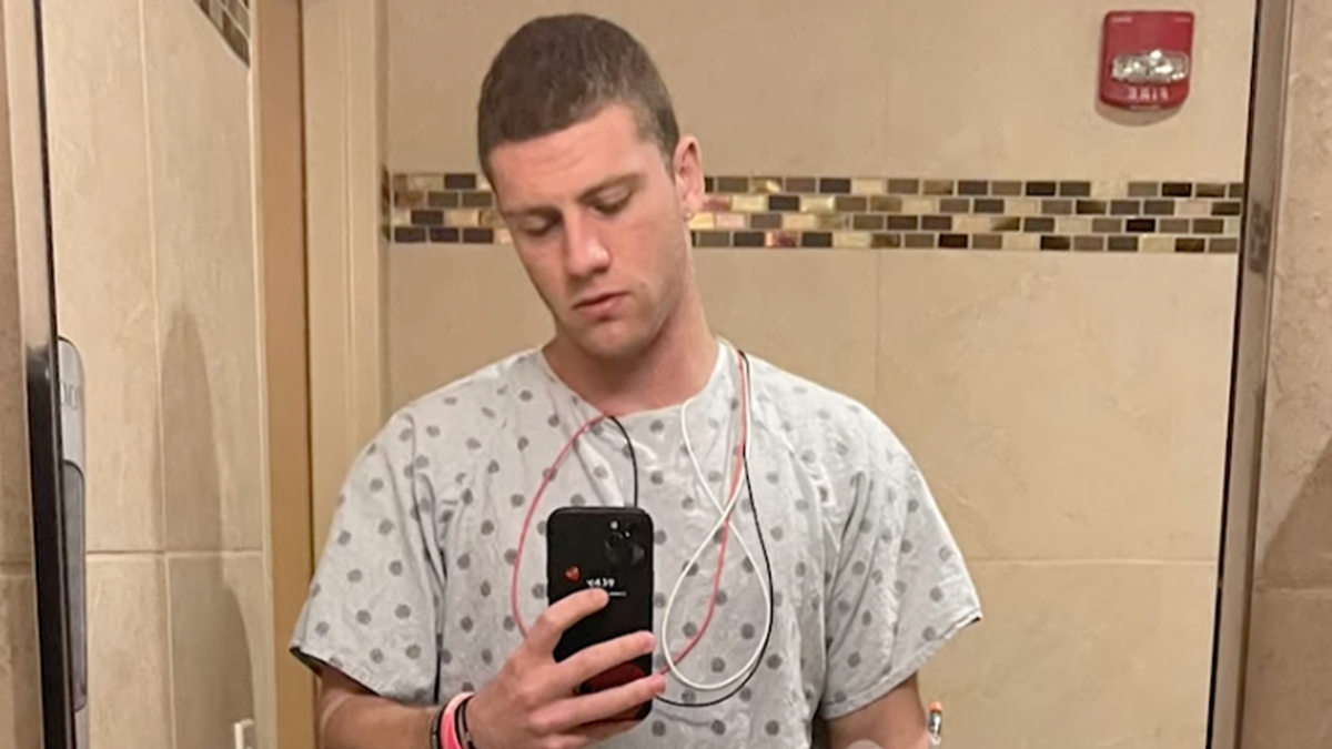 Man, 21, diagnosed with cancer reveals the symptom that he initially thought was a gym injury