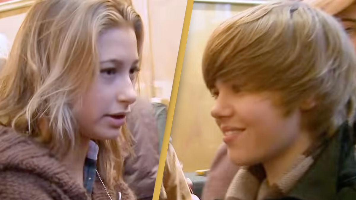 Fans are going wild over resurfaced footage of Justin Bieber meeting wife Hailey for the first time in 2009