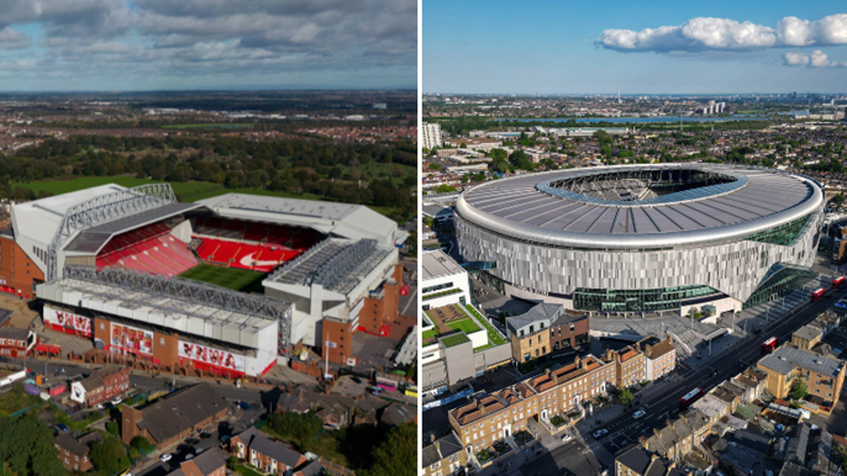 The top 50 best stadiums in Britain were named and ranked with Liverpool’s Anfield only coming third