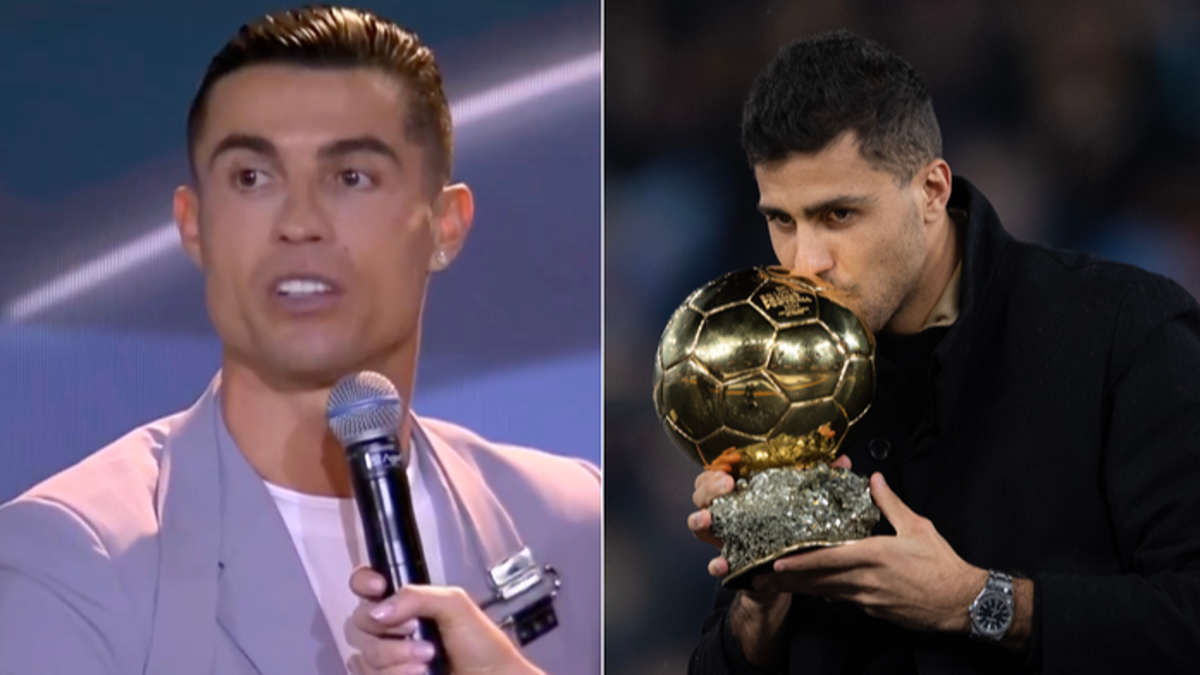 Rodri issues direct response to Cristiano Ronaldo saying his Ballon d’Or win over Vinicius Jr was ‘unfair’