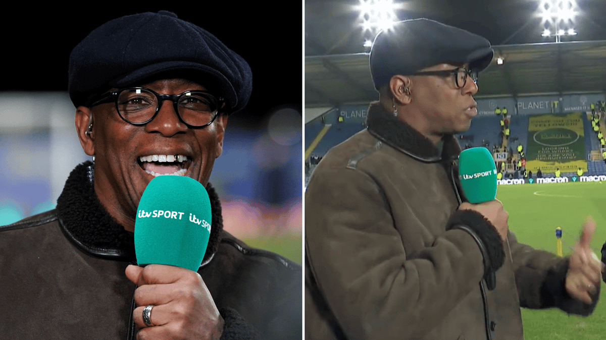 Ian Wright didn't recognise a former Arsenal teammate in the crowd who ...