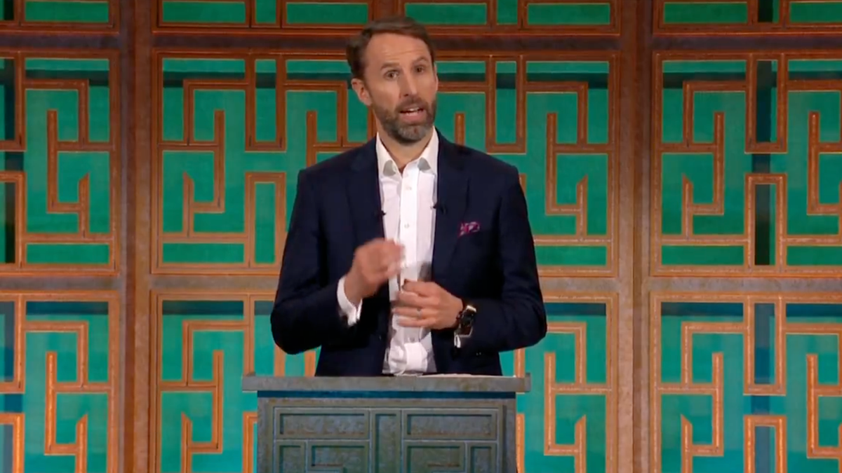 Sir Gareth Southgate delivers powerful speech as he fears young men are spending too much time 'gambling' and 'watching pornography'