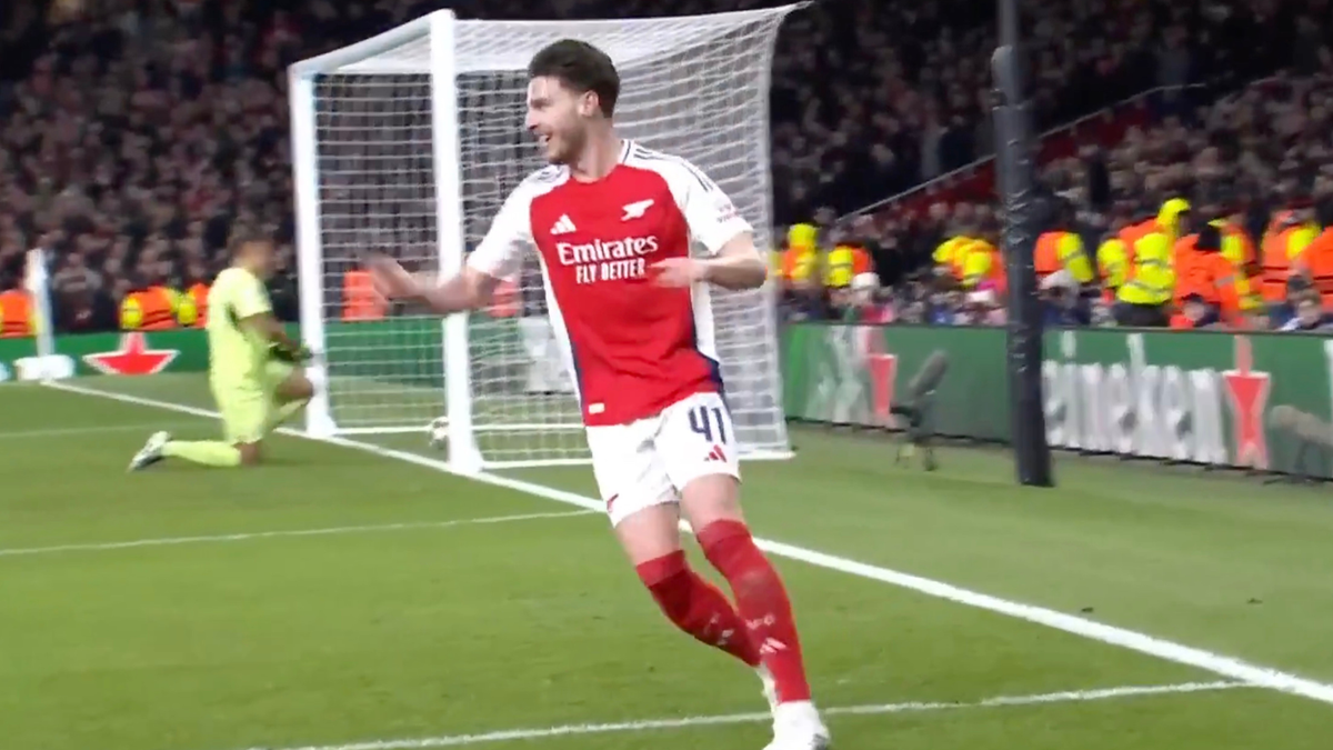 Declan Rice pretended not to celebrate his goal against PSV just days after Old Trafford incident