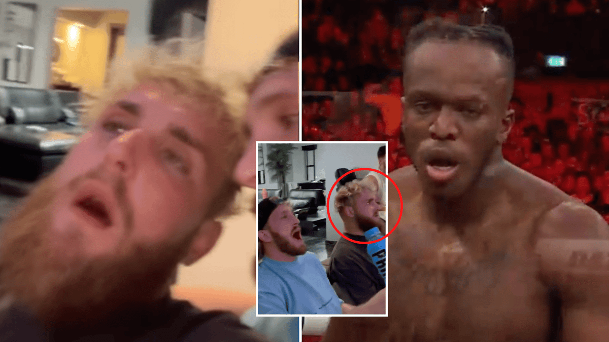 True Reaction Jake Paul reacts to KSI's devastating KO of FaZe Temperrr, Logan Paul ...