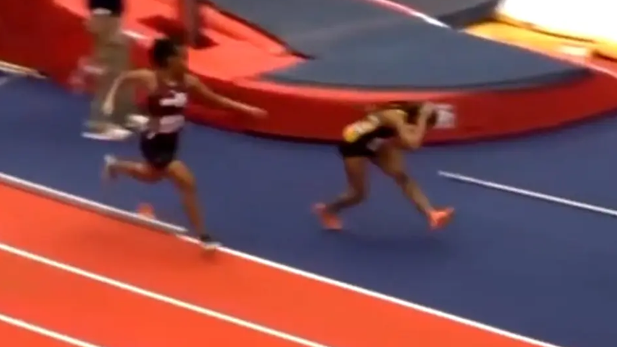 Lip reader reveals what sprinter really said to opponent before 'attacking' her in head with baton