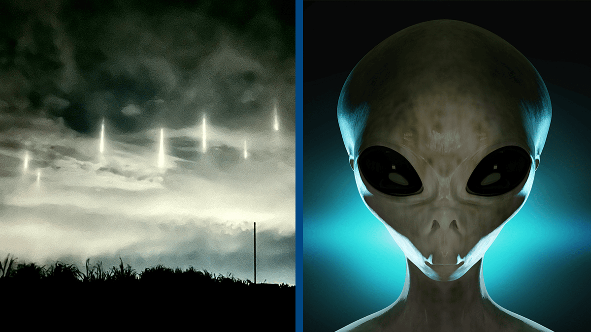 Strange pillars of light appear in sky above Japan - and you'll never ...