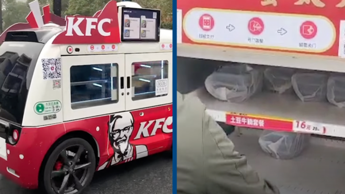 Self-driving KFC food truck in China has everyone saying the same thing ...