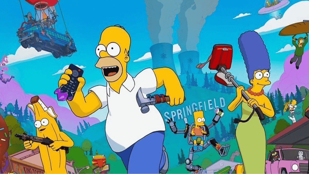 Fortnite-Kartenlecks, wir fahren mit Homer Simpson nach Springfield