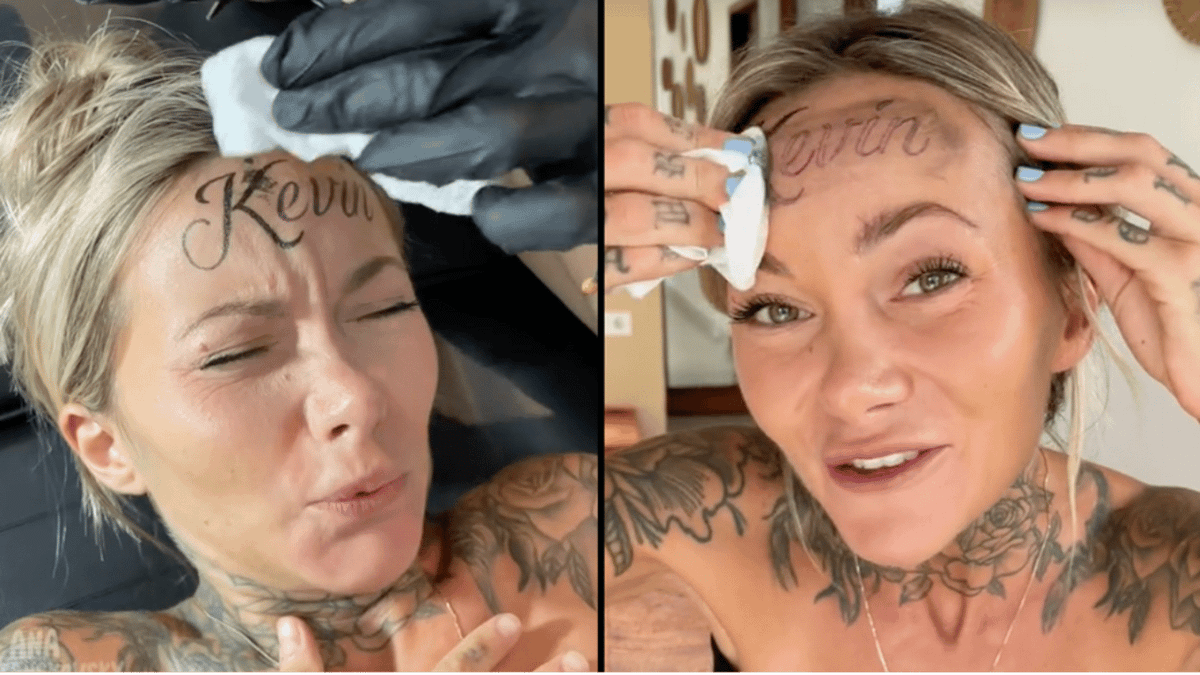 Influencer who says she got her boyfriend’s name ‘tattooed’ on her
