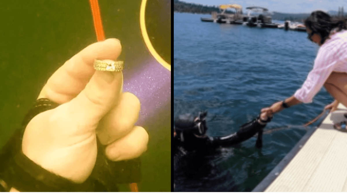Scuba diver finds woman’s missing $9,500 wedding ring after she lost it ...