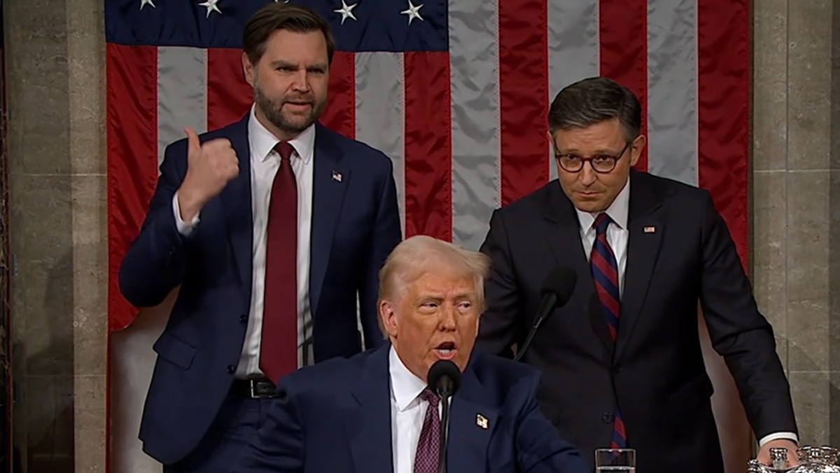 What lawmaker said before heckling caused him to be thrown out from Trump's speech to Congress