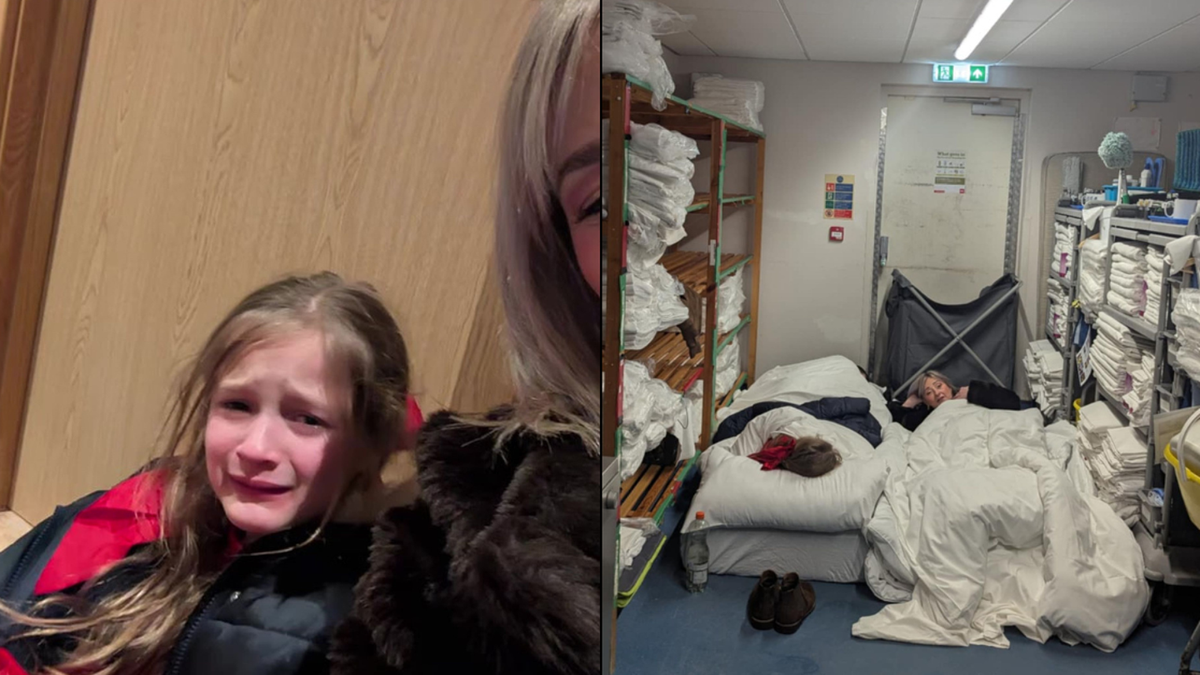 Children left ‘traumatised’ after family were ‘forced to sleep in Travelodge laundry room’