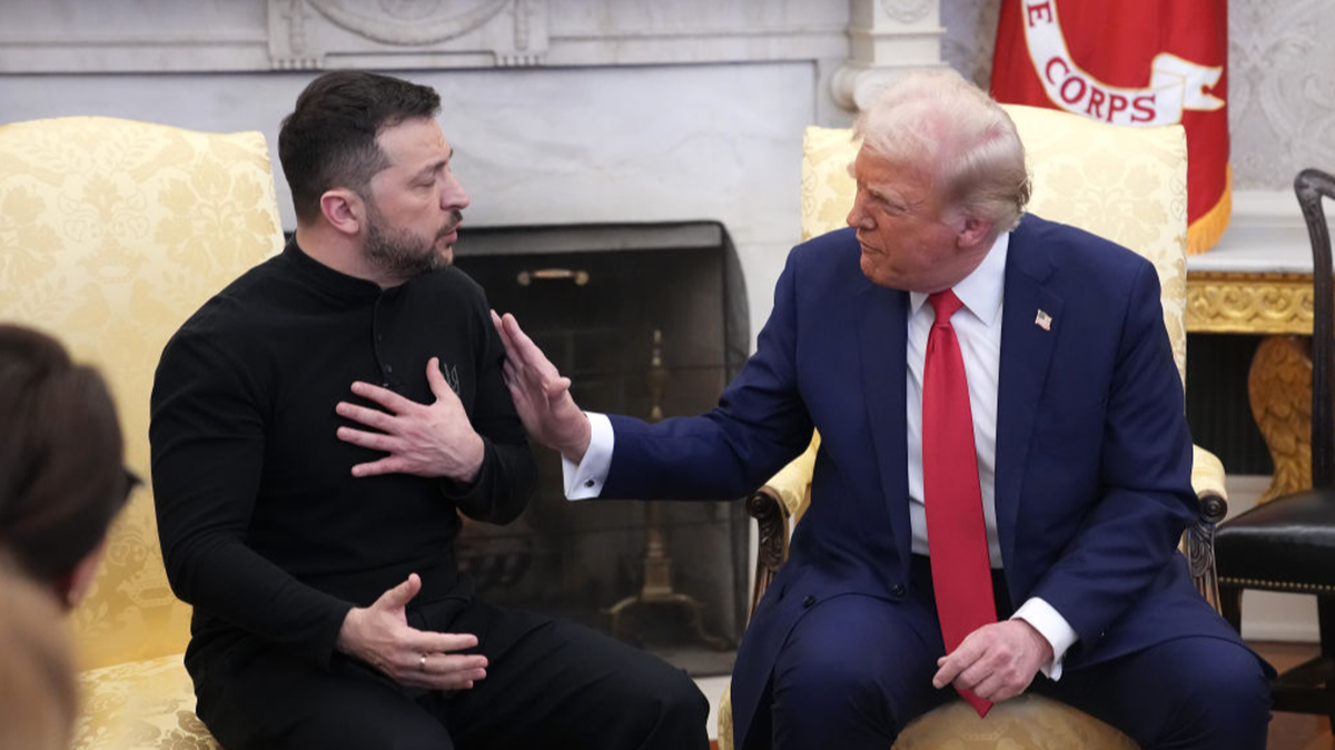 Zelenskyy speaks out in interview and refuses to apologise after being accused of 'gambling with WW3' by Trump and Russia