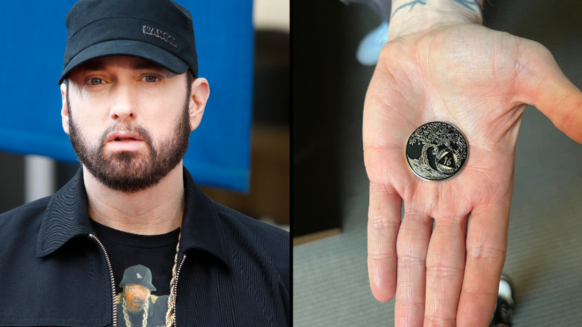 Eminem celebrates being 16 years sober after his near-fatal drug ...