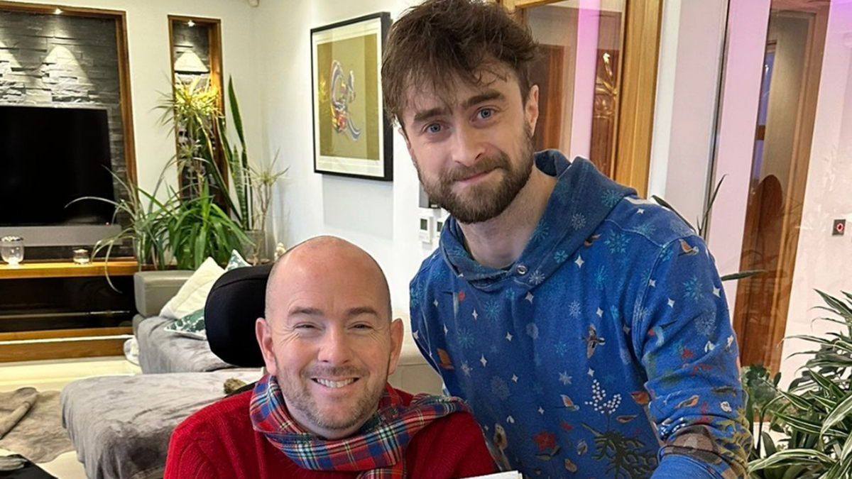 Daniel Radcliffe meets up with Harry Potter stunt double who was paralysed on set