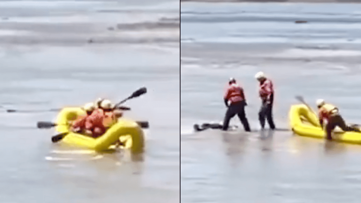 Rescue team was sent into river to recover 'dead body' before finding ...