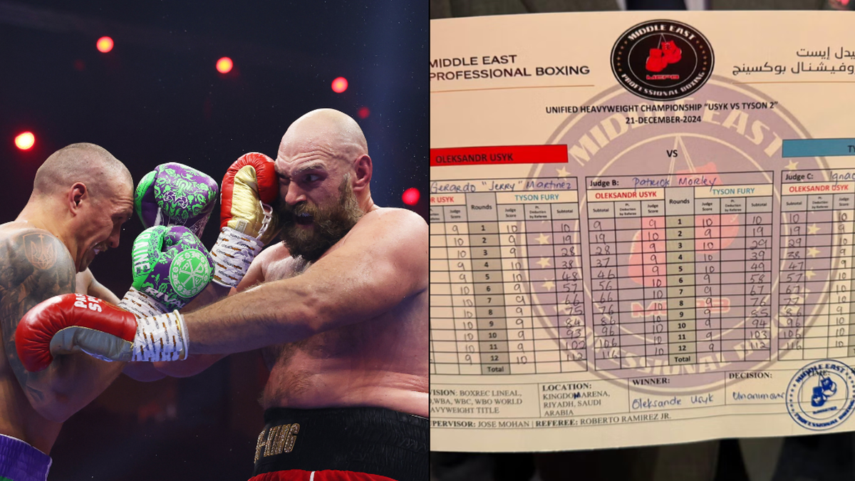 News image for article Tyson Fury has furious response after hearing AI Judges scorecard for rematch against Oleksandr Usyk