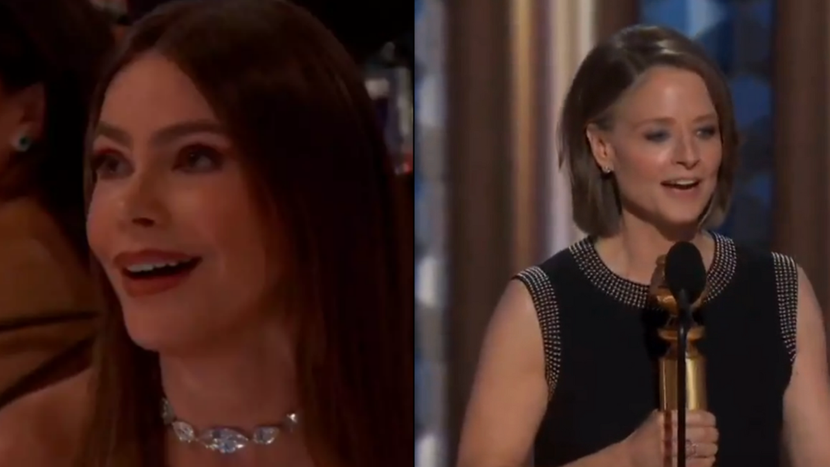 Sofia Vergara heckles win in iconic reaction to losing to Jodie Foster at Golden Globes