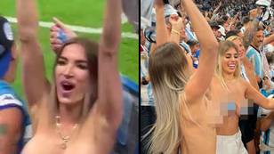 在世界杯上裸照的阿根廷球迷在她的绝技背后分享了理由