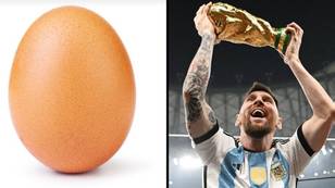 世界纪录鸡蛋在输给莱昂内尔·梅西（Lionel Messi）的最喜欢的图片后做出回应