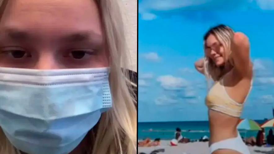 Woman Shares Hilarious X Rated Optical Illusion In Beach Snap 