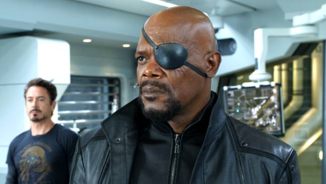 事实证明，塞缪尔·杰克逊（Samuel L. Jackson）的收入仅仅是他作为尼克·弗里（Nick Fury）的角色，这是一个非常自在的生活。图片来源：迪士尼