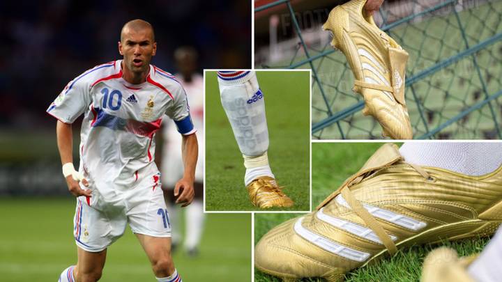 Absurdo Diplomacia Grupo Adidas are re-releasing the gold Adidas Zinedine Zidane 2006 World Cup  Predator Absolute boots