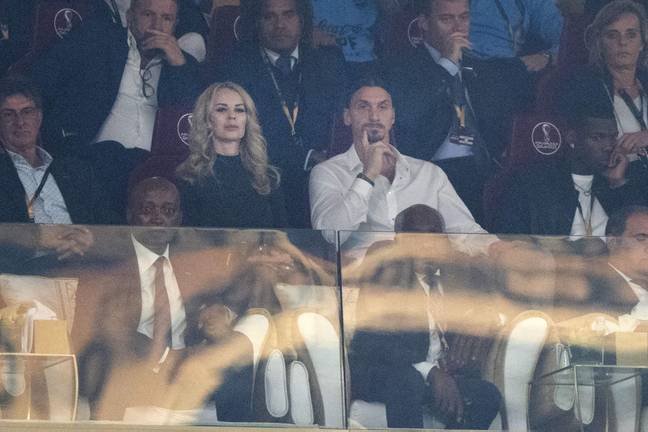 Zlatan Ibrahimovic e shikonte në tribuna.  Kredia: Alamy