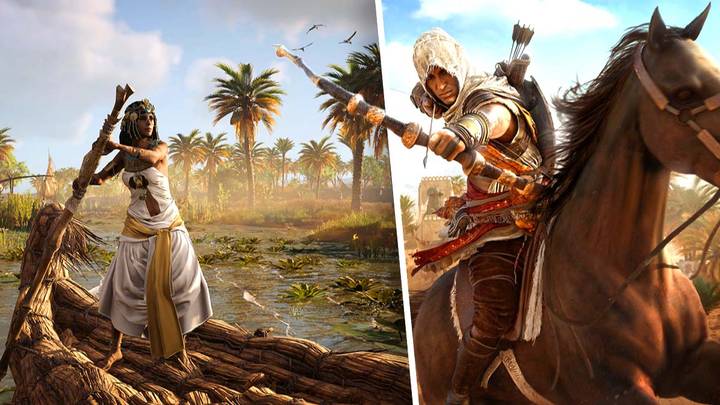 Assassin\'s Creed Origins: Cập nhật tốc độ khung hình mới để tăng thêm trải nghiệm chơi game của bạn. Hãy xem những hình ảnh mới của Assassin\'s Creed Origins và cùng tham gia vào cuộc phiêu lưu hoành tráng của người anh hùng.
