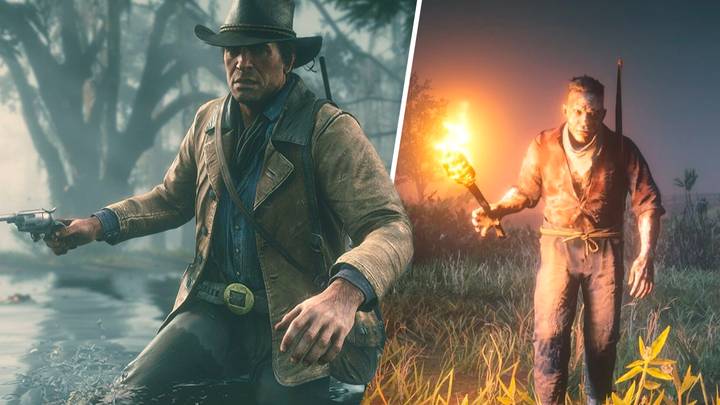 Red Dead Redemption 2 player takes Folk into the city