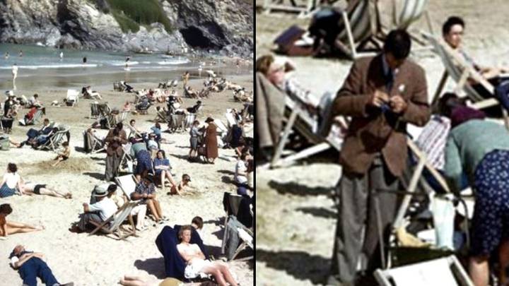1940年代的海滩照片被视为“证明”时间旅行