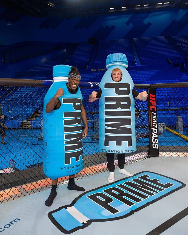 Prime Hydration最近被评为UFC的全球体育饮料。学分：Instagram/@ksi