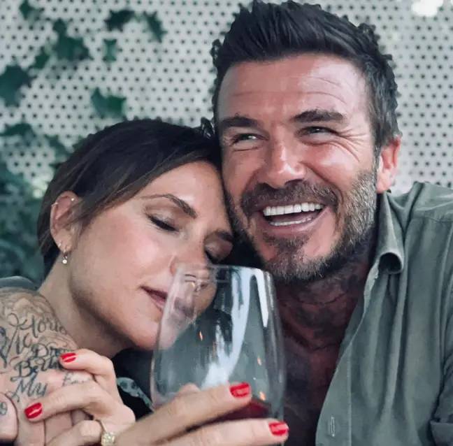 戴维·贝克汉姆（David Beckham）声称，他的妻子维多利亚（Victoria）吃了25年。学分：Instagram/@DavidBeckham