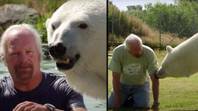 宠物北极熊的男人说，当他与其他女人说话时，她会生气“loading=