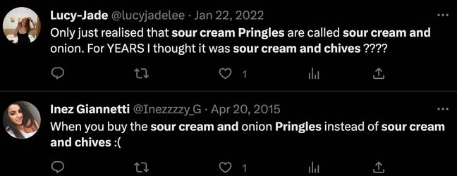 Pringles的明显更改使社交媒体用户震撼了。信用：Twitter