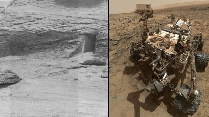 阴谋理论家认为他们已经在火星上发现了一个门口