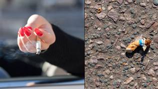 女人因从车窗上轻弹香烟而罚款1,500英镑