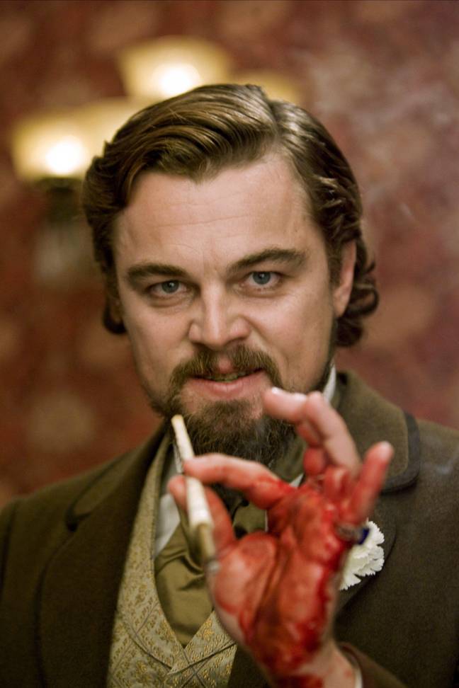 DiCaprio受伤不受干扰。学分：电影收藏 / Alamy Stock Photo
