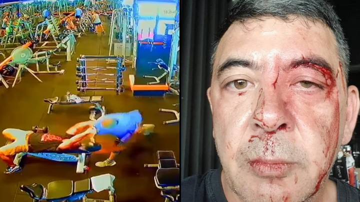 英国男子拒绝在泰国体育馆放弃卧推后与邓布尔砸在脸上