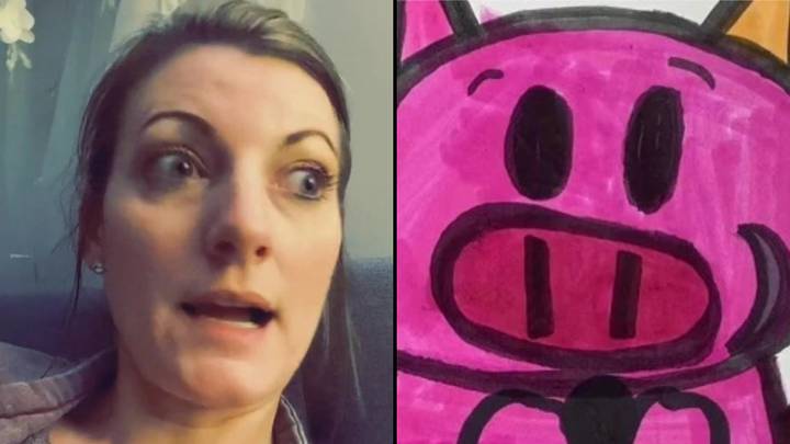 老师没收了11岁女儿的猪画，因为妈妈生气是“不合适”的