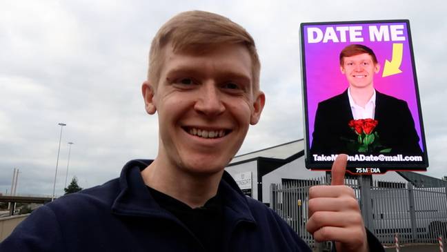 Single Lad Who Has Never Had Girlfriend Decides To Take Out Billboard In Search For Love