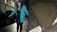 Woman thought she was going to die on night out after stepping into hole she thought was a puddle